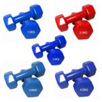 4KG Vinyl Coated Dumbbells - Image 3